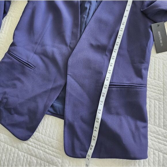 Lafayette 148 New York minimalist luxecore open front blazer - Picture 8 of 11